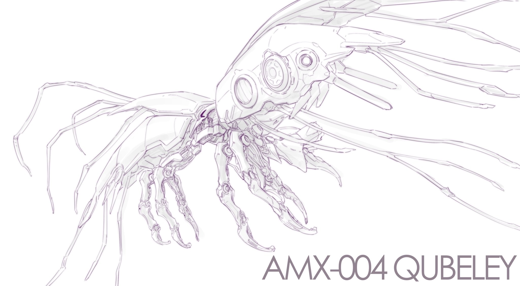 いらねこ 小説版zガンダムの挿絵の未完成キュベレイ 富野由悠季と宇宙世紀に載ってた かっこいいー