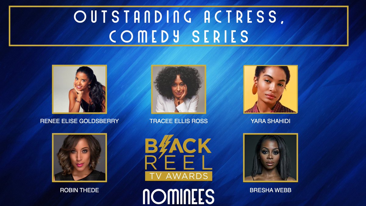 BlackReelAwards's tweet image. Outstanding Comedy Actor &amp;amp; Actress Nominees: @robinthede @anthonyanderson @TraceeEllisRoss @trevorjackson5 @Yarashaahidi @Breshawebb @LamorneMorris @AsanteBlackk #michaelche @ReneeGoldsberry #BRATV21 #ourstoriesmatter #blacktv #blacktvmatters