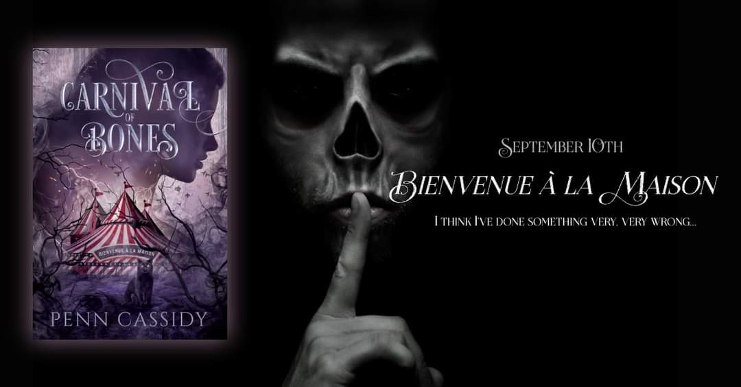 Get your pre-order on! 🎡  Carnival of Bones is right around the corner! 

books2read.com/u/mBZEAp
𝐵𝑖𝑒𝑛𝑣𝑒𝑛𝑢𝑒 𝑎̀ 𝑙𝑎 𝑚𝑎𝑖𝑠𝑜𝑛
#reverseharembooks #penncassidy #reverseharem #BookTwitter #writerscommunity #menagebooks #whychoose