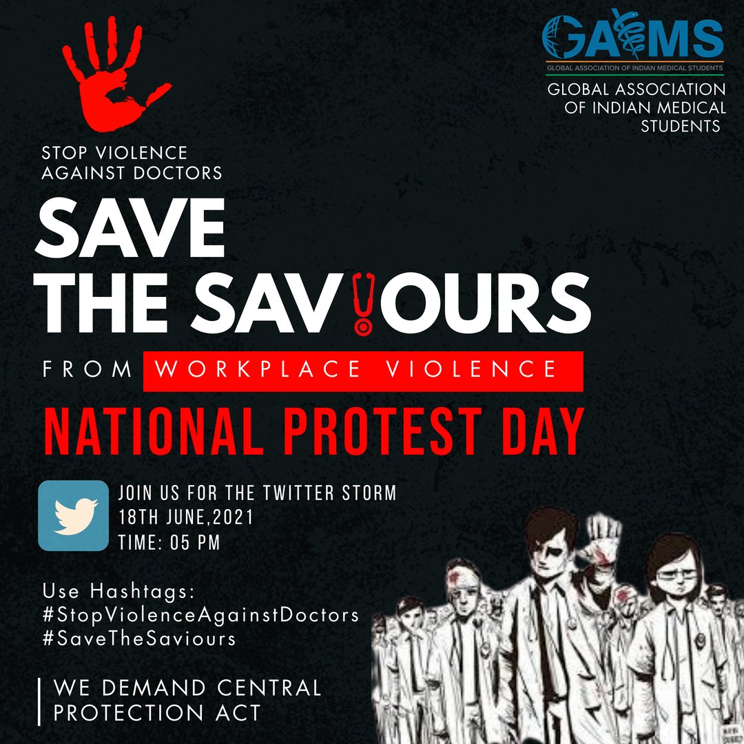 shubham_a_jha's tweet photo. Retweet and Amplify this message
Gear up for the Big Day!
Medicos! It's time to get our voice heard and demands fulfilled ✊
We demand Central Protection Act
📢#NationalProtestDay 🪧
#StopViolenceAgainstDoctors
#SaveTheSaviours https://t.co/bFopsvhK67
