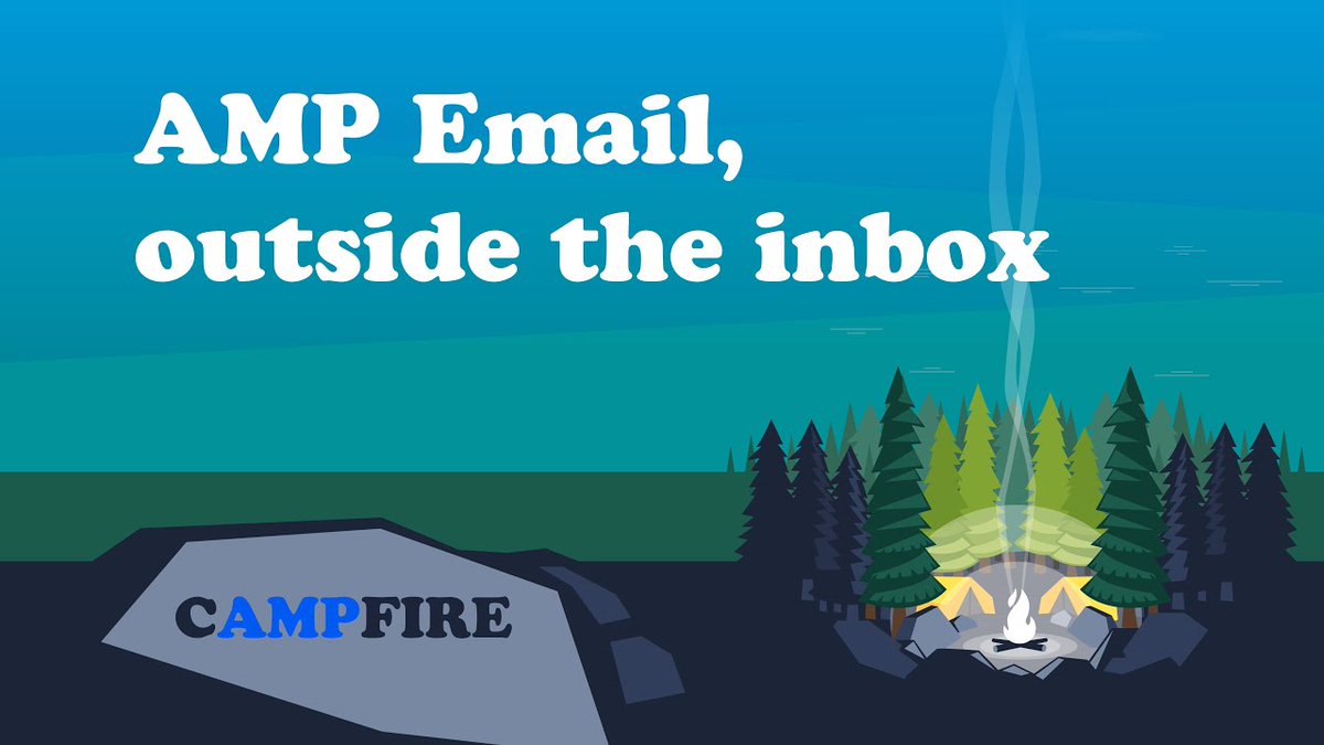 AMP Project (@amphtml) on Twitter photo 🔥🪵 Gather ‘round the cAMPfire!
Join <a href="/CrystalOnScript/">Crystal Lambert</a>, Patrick Kettner and John Barr as they discuss using AMP components for email, interactive user experience updates, and why AMP emails may work better for you.
Watch now→ goo.gle/3gzimVK 🔥🪵 Gather ‘round the cAMPfire!
Join <a href="/CrystalOnScript/">Crystal Lambert</a>, Patrick Kettner and John Barr as they discuss using AMP components for email, interactive user experience updates, and why AMP emails may work better for you.
Watch now→ goo.gle/3gzimVK