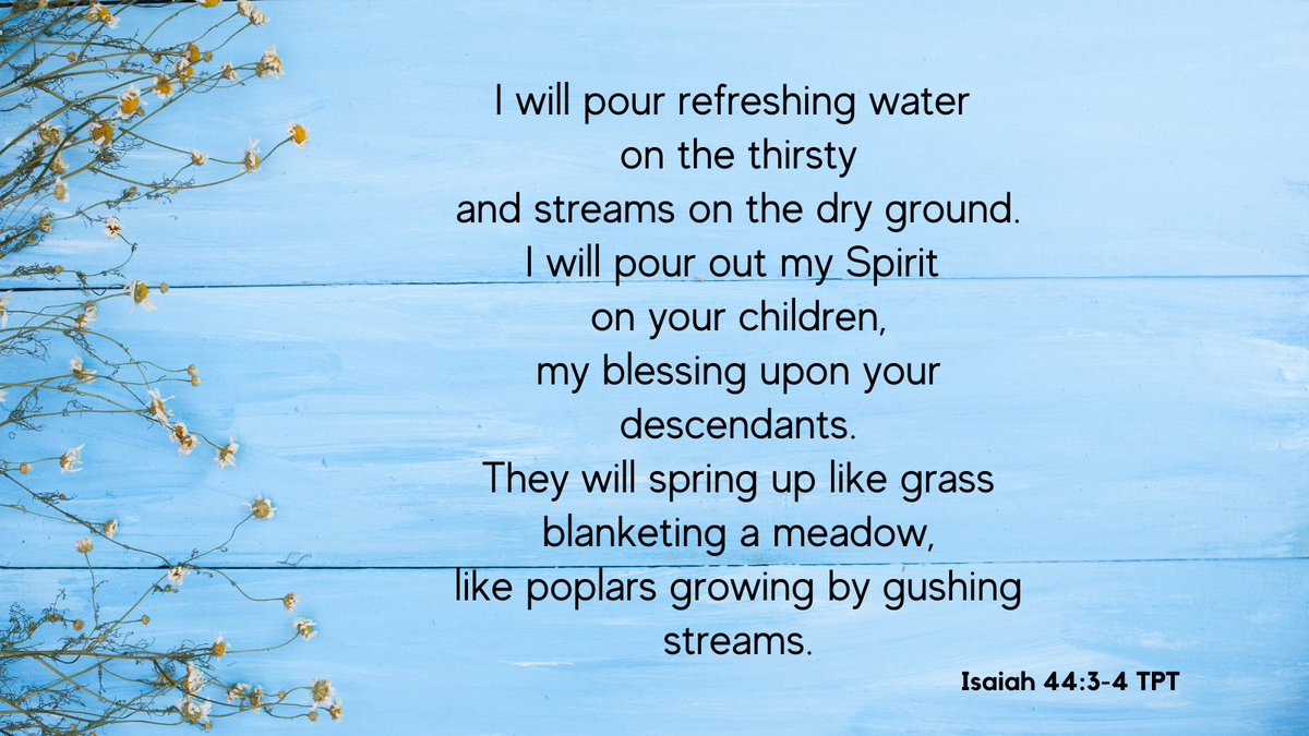 DaveMilford1's tweet photo. Come to the stream of God. Drink. Be refreshed. And remember His blessing on your life and the lives of your children. https://t.co/s8QW0MUqwH