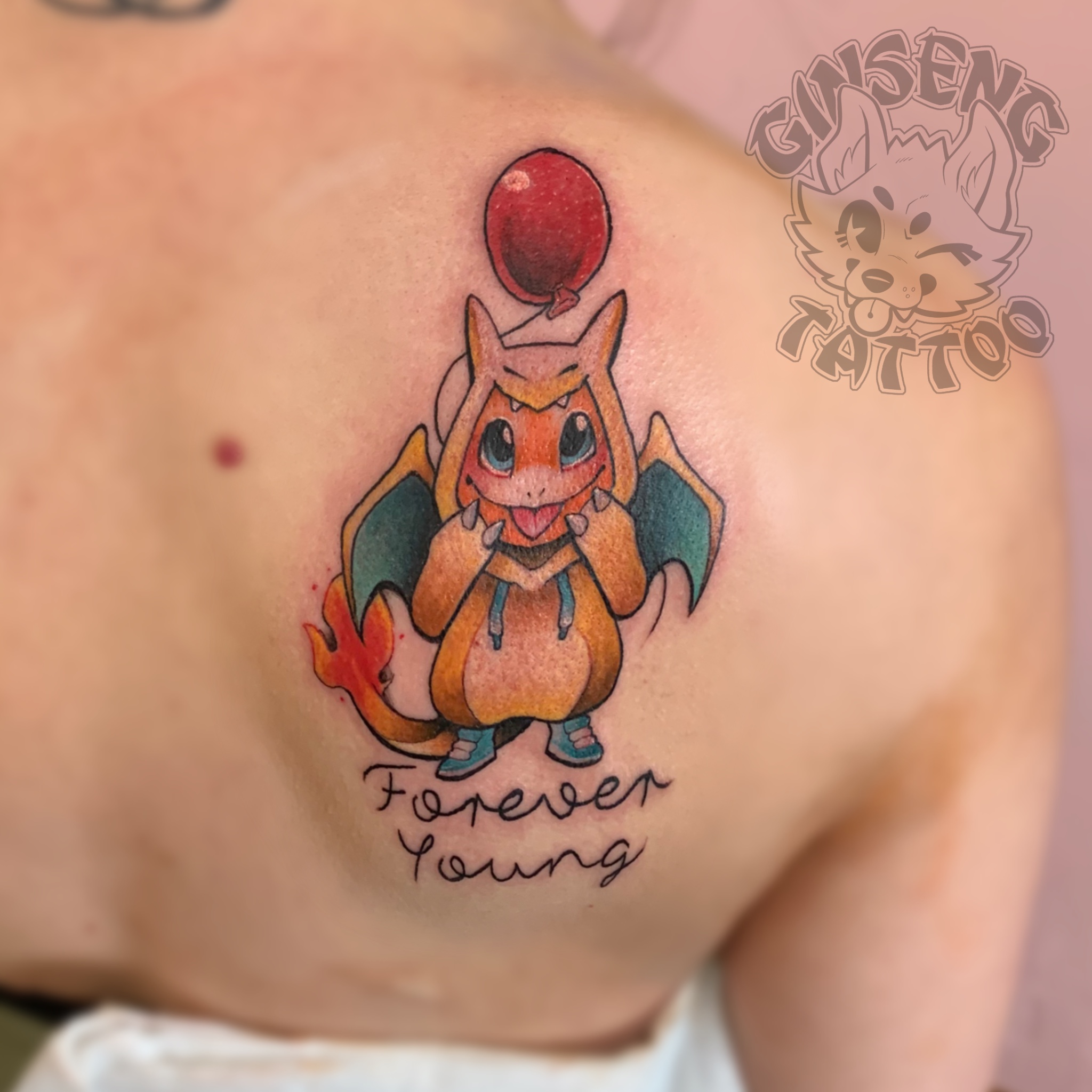 Loved doing this super cute charmander at the Denver @villainarts tattoo  convention! Let's do more Pokémon tattoos!!! | Instagram