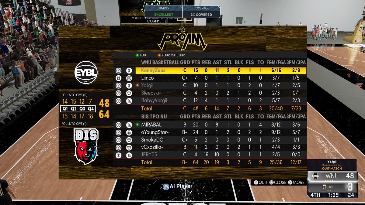 We avance to finals in <a href="/TPOLeague/">Szn13🎒</a> pre season gg to <a href="/WNU2K/">Why Not Us</a> 

Pg: <a href="/mirabalx31/">Steven Medina 🇩🇴🥇</a> 
Sg: <a href="/oYoungStarGoat/">YoungStar</a> 
Sf: <a href="/SmokeDO_/">“$MØK£”🇩🇴</a> 
Pf: @vGxdzillaGoat 
C: <a href="/Jery_FL/">JERY05🇩🇴</a>