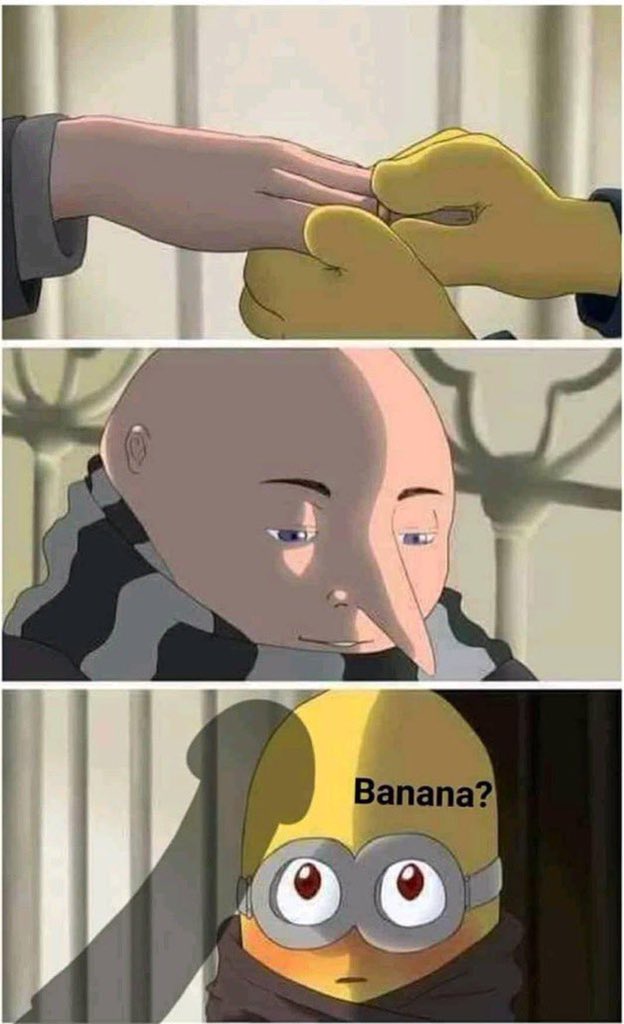 Name cannot be blank' on X: can we talk about how that one gru and minion  meme looks like the proposal scene from yuri on ice   / X