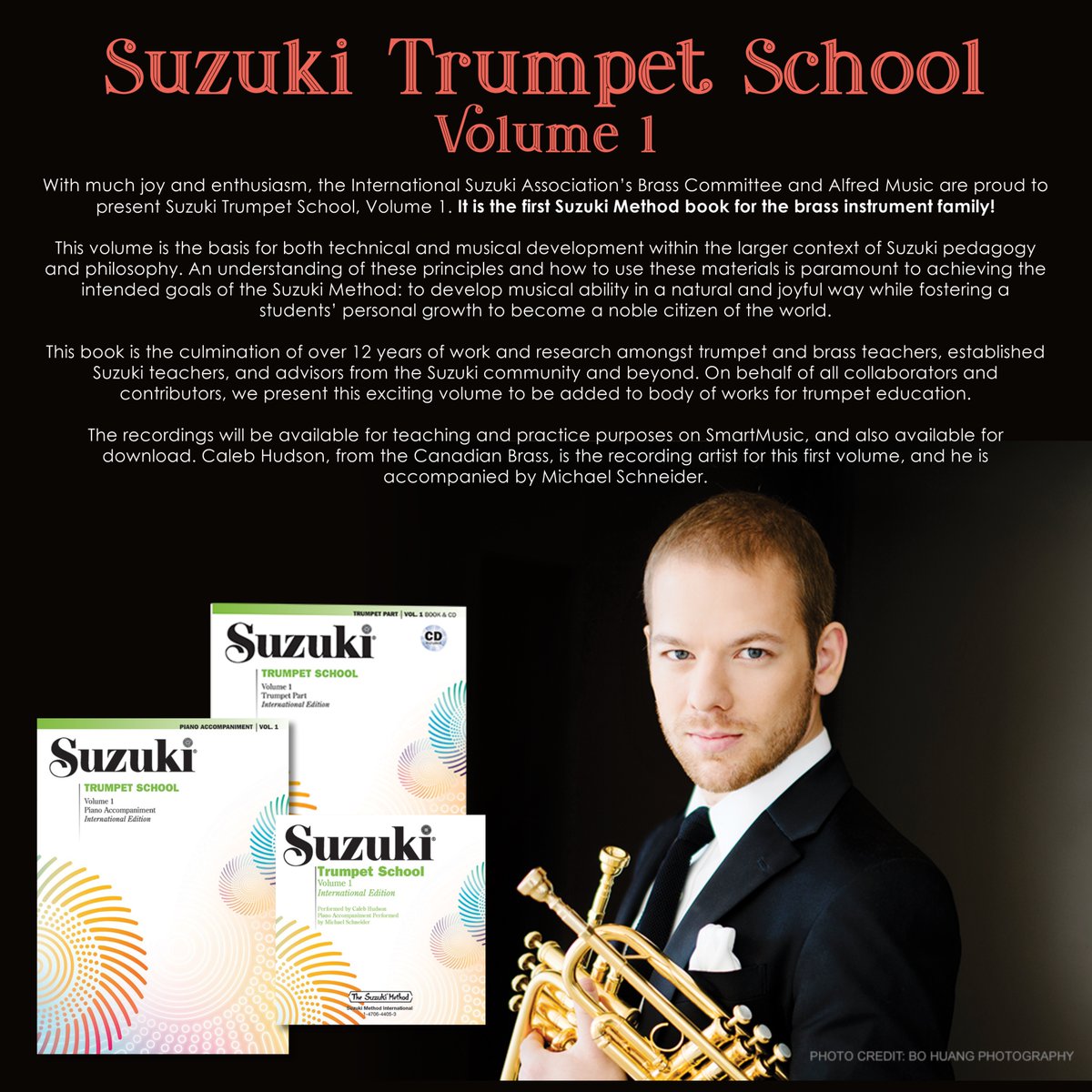 🌟New release from Alfred Publishing!  Suzuki Trumpet School - Volume 1. #newrelease #suzuki #trumpet #school #alfred <a href="/alfred_music/">アイン</a> #musicbook #method <a href="/hudsontrumpet/">Caleb Hudson</a> #brass 🌟