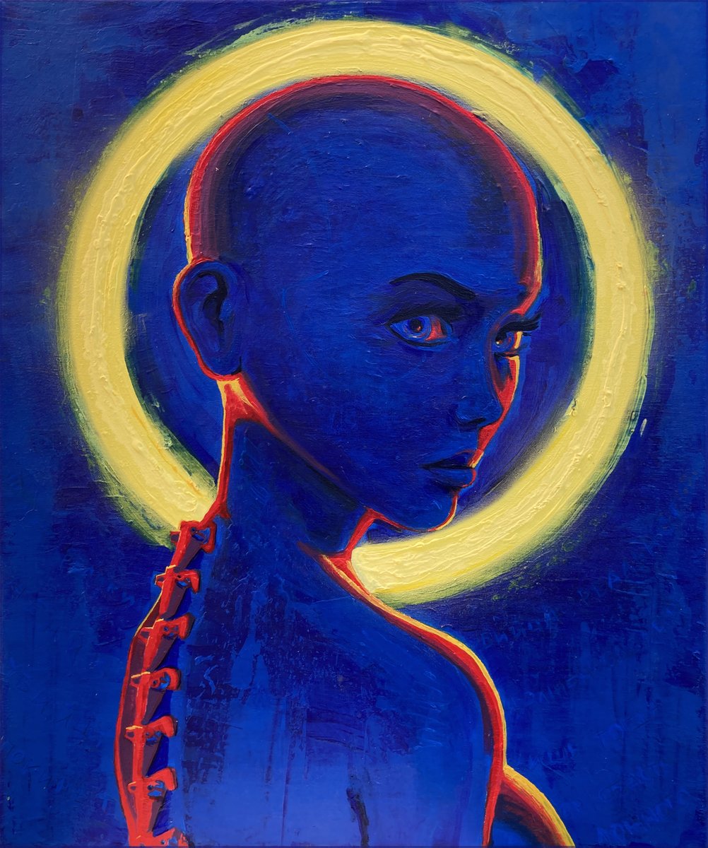 aayndre's tweet photo. BLOCKCHAIN SAINT
Ayndre (June 2021)
Acrylic on canvas
20x24”
#ArtistOnTwitter #artistsontwitter #acrylicpainting #acryliconcanvas #painting #cyberpunk #URLtoIRL https://t.co/esXDTsnuMk