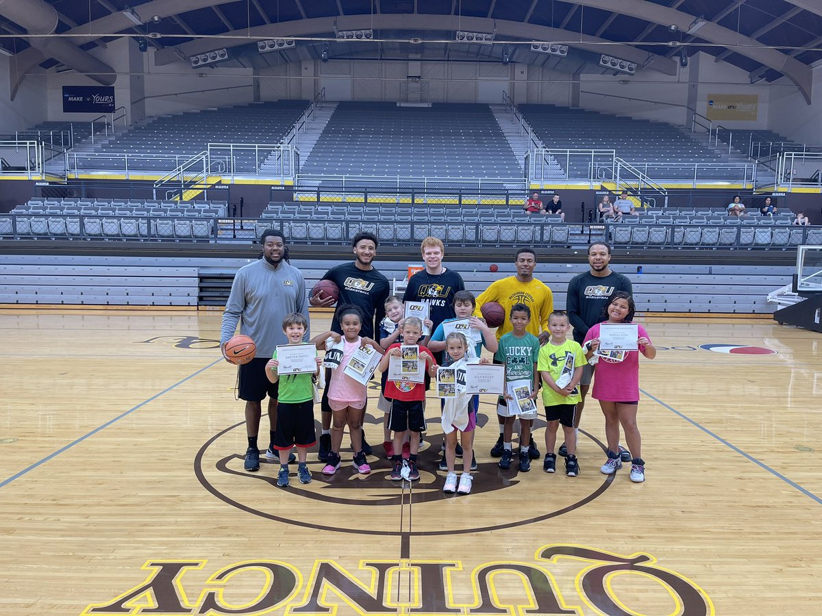 SESSION 1️⃣ Definitely Got Better !

Thank you to all the participants for coming and getting better at the Quincy Men's Basketball Summer Kid's Camp .

#FlyWithUs 🦅 | #QUBasketball 🏀