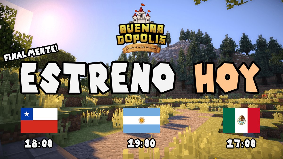 Buenardopolis's tweet photo. ES HOY ES HOY!!!!! Llego el día de la apertura del server! recuerden los horarios están en la foto y pueden ver la trasmisión en cualquiera de nuestros Streamers invitados! nos vemos! 😎🔥 https://t.co/c9C80SFYjU