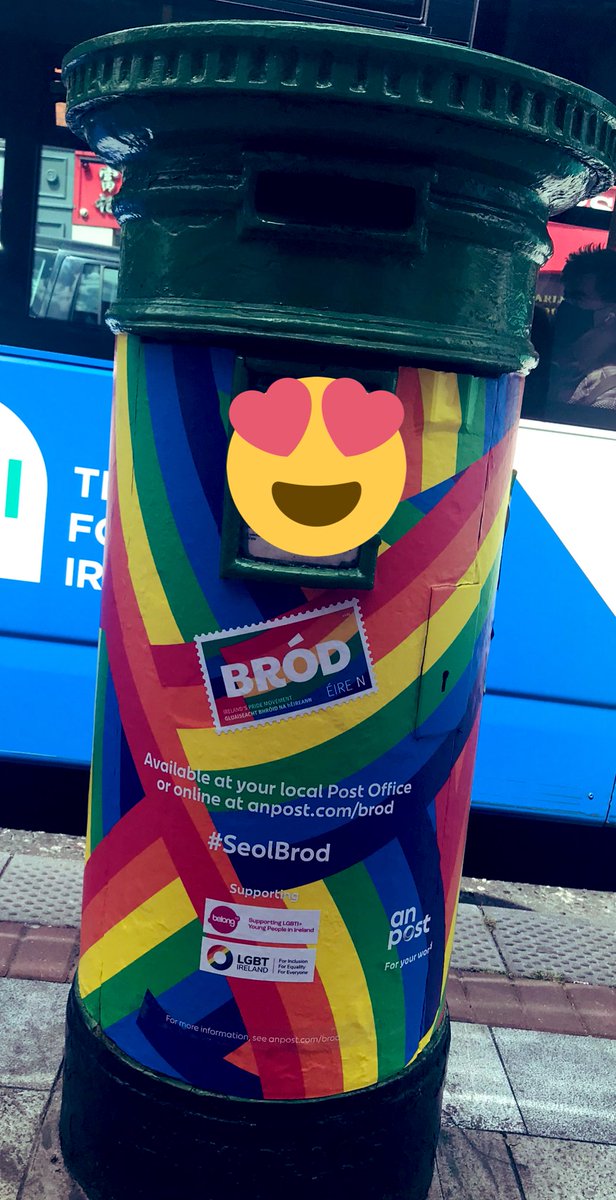 spirasi's tweet photo. Great to see my local @AnPostvox box showing itโs #Pride colours! #spirasi relies on @AnPostvox for the safe delivery of the Medico-legal reports we provide for #survivorsoftorture in their claim for #internationalprotection. Read more about our MLR process in link below! https://t.co/2V15Osj8Ic