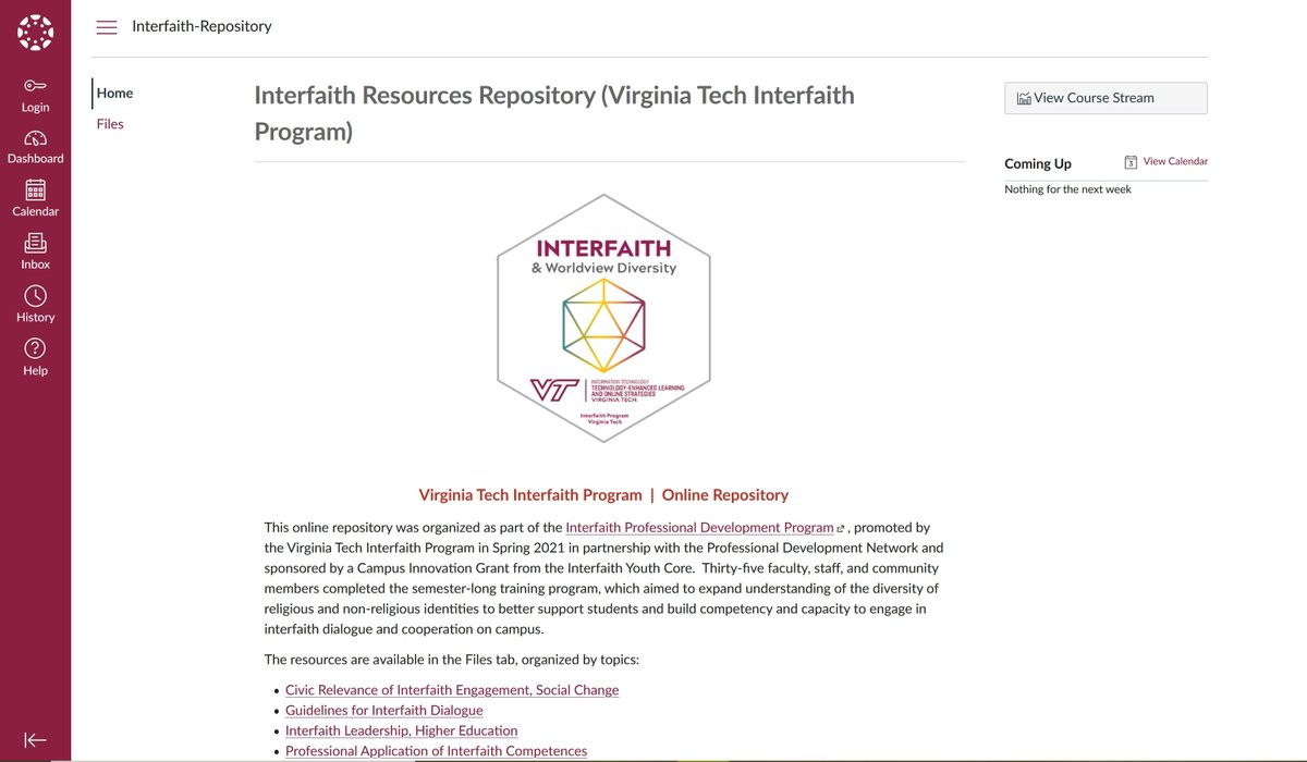 interfaithVT's tweet image. We are proud to launch: VT Interfaith Online Repository, part of the Interfaith Professional Development Program (promoted by @interfaithVT in partnership with @vt_pdn &amp;amp; @ifyc). Find several resources on worldview diversity &amp;amp; interfaith. Access it at dos.vt.edu/interfaithrepo…👈