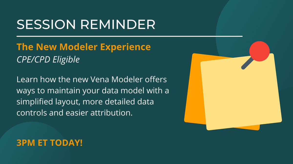 venasolutions's tweet photo. Learn how the new Vena Modeler offers ways to maintain your #data model with a simplified layout, more detailed data controls and easier attribution. Registrations are still open for #VenaNationWeek here: https://t.co/yr3IjNwqOT #cfo #finance #operations #plantogrow https://t.co/mi69lkmOVL