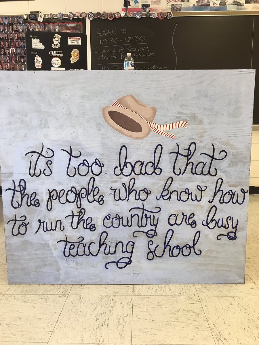 JeffBoogaard's tweet photo. Thank you @ellie_weko_46 for spending your last week of high school painting my new podium. What a legacy! https://t.co/3CxNhmXDUh