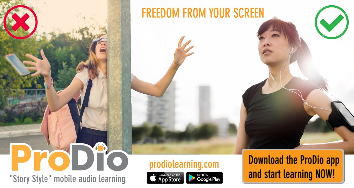 ProDioLearning's tweet image. When will the world realize? Learning can't be truly mobile if you have to look at your screen! #elearning #mobileaudio #CPA #ACCA #CA #CPD #CPE #cpdcourses #cpecourses
