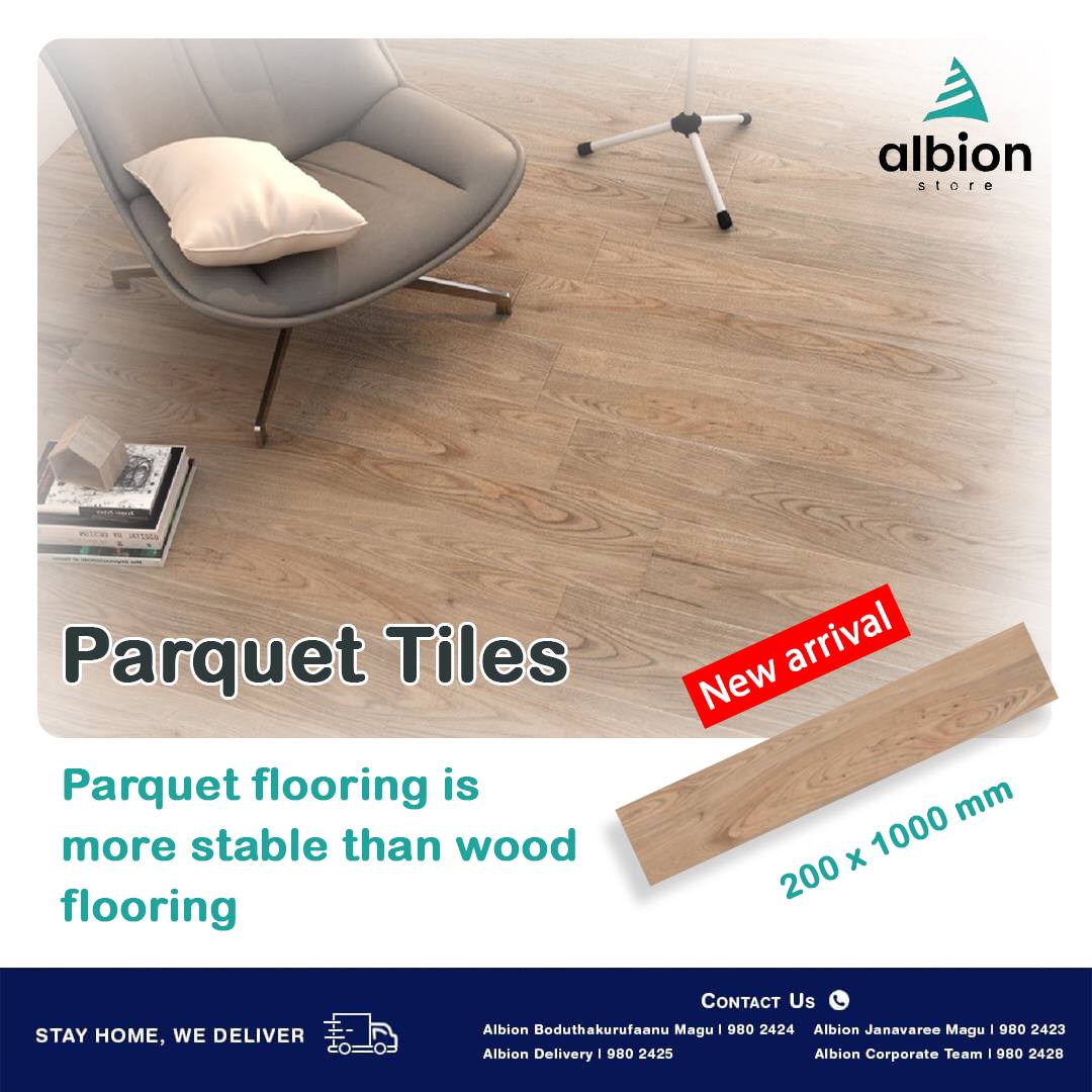 AlbionStore_mv's tweet photo. The perfect alternative for wooden flooring but better! #ParquetTiles

📲 Boduthakurufaanu Magu Outlet: 980 2428
Janavaree Magu Outlet: 977 2266

#albion #albionstore #albionmv #teamalbion #askholdingspvtltd #hardwarestore #maldives #parquettiles #parquet #woodenparquet https://t.co/Z8oRPQJSyd