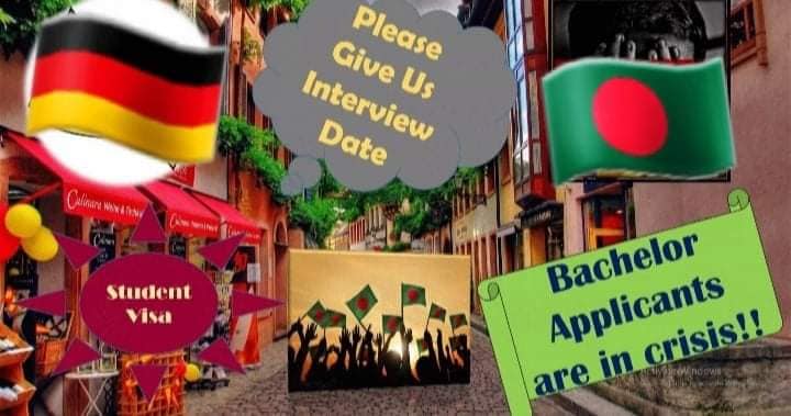 MunnaPartho's tweet photo. #BachelorsStudentsInCrisis We Bachelor's students are now mentally frustrated, pls give us VISA INTERVIEW DATE &amp; Documents submission mail as well. Save us from depression  @GermanyDiplo @peterfahren @GermanEmbassyBD https://t.co/JAl4QMC0U3