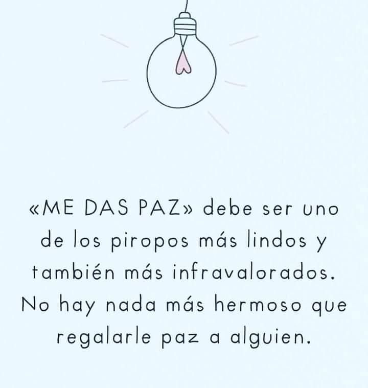 eduwi's tweet photo. Me das paz...
Es una de las cosas que sí, se deben compartir y regalar. Has notado que cuando estás pasando por una situación difícil,  llega  a ti alguien que te hace sentir esa paz necesaria o lees, escuchas algo, es la fuente regalándote amor

Oli🧘🏻‍♀️💗💗🌷 https://t.co/1CgtpF4Zrv