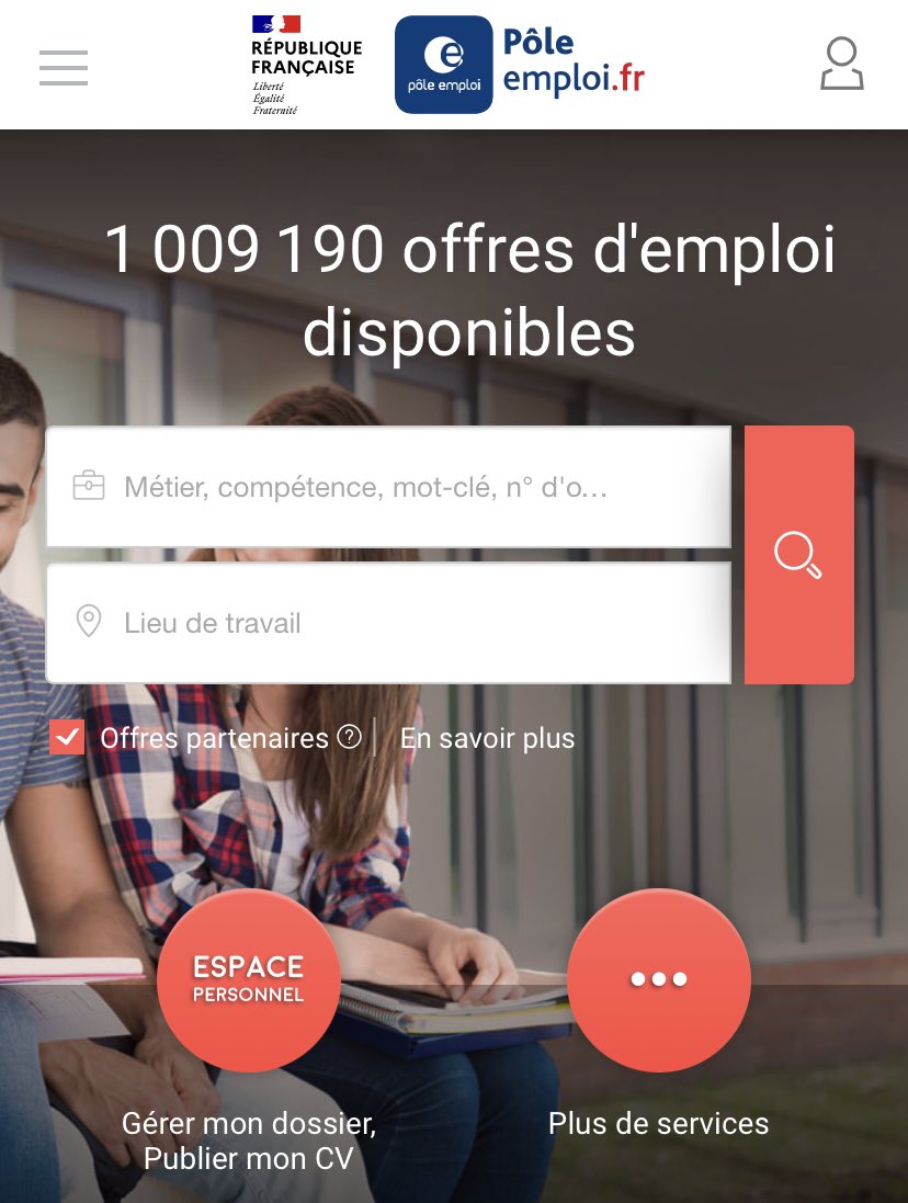 ℹ️ Nous venons de franchir le Million d’offres d’#emploi accessible depuis le site de @pole_emploi !
📣 Candidats, accédez à nos services et postulez dans les nombreux secteurs d’activité qui recrutent !
👉 pole-emploi.fr/accueil/