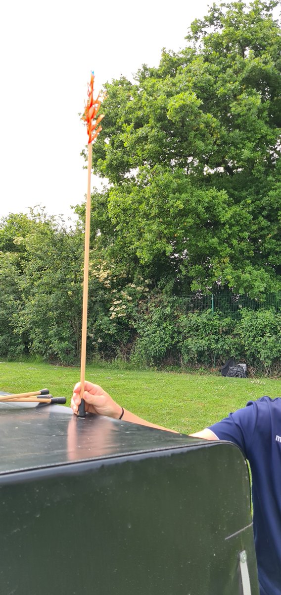 So today at Archery Club, I learnt that this type of arrow is called a "foo foo" 🤦‍♂️😂 <a href="/mrsEHughes20/">E_Hughes.</a> #itsnotwhatyouthink #whowantstoshootafoofoo