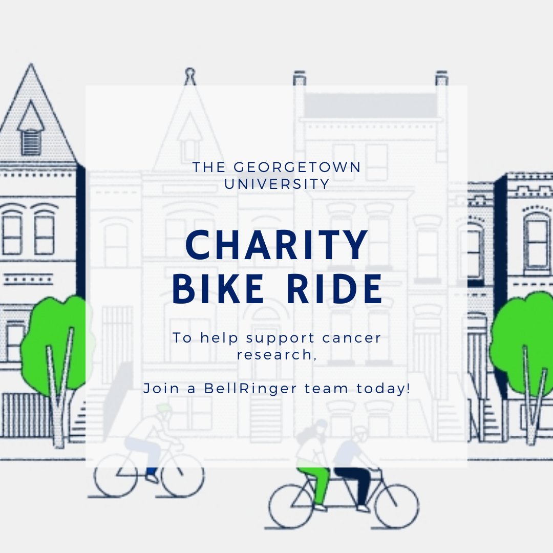 GeorgetownSCS's tweet image. On Oct. 23, put your mettle to the pedal and help end cancer. Join @RideBellRinger and Team SCS to raise funds and awareness for cancer research at Georgetown @LombardiCancer. Get started: bit.ly/2UfMdv5 #GearUpEndCancer