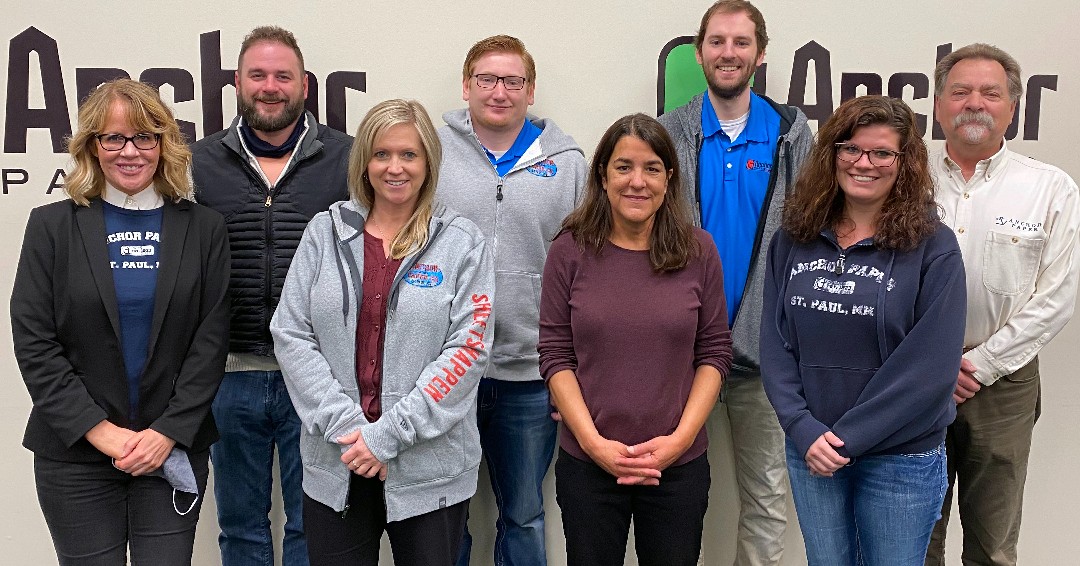 AnchorPaper's tweet photo. Congratulations to our Customer Service team on their Printing Industry Midwest Outstanding Team of the Year Nomination!
We may be biased but we think they're pretty outstanding!
. . .
#anchorpaper #pimstarawards #starawards #customerservice https://t.co/7CcZLQpsiZ
