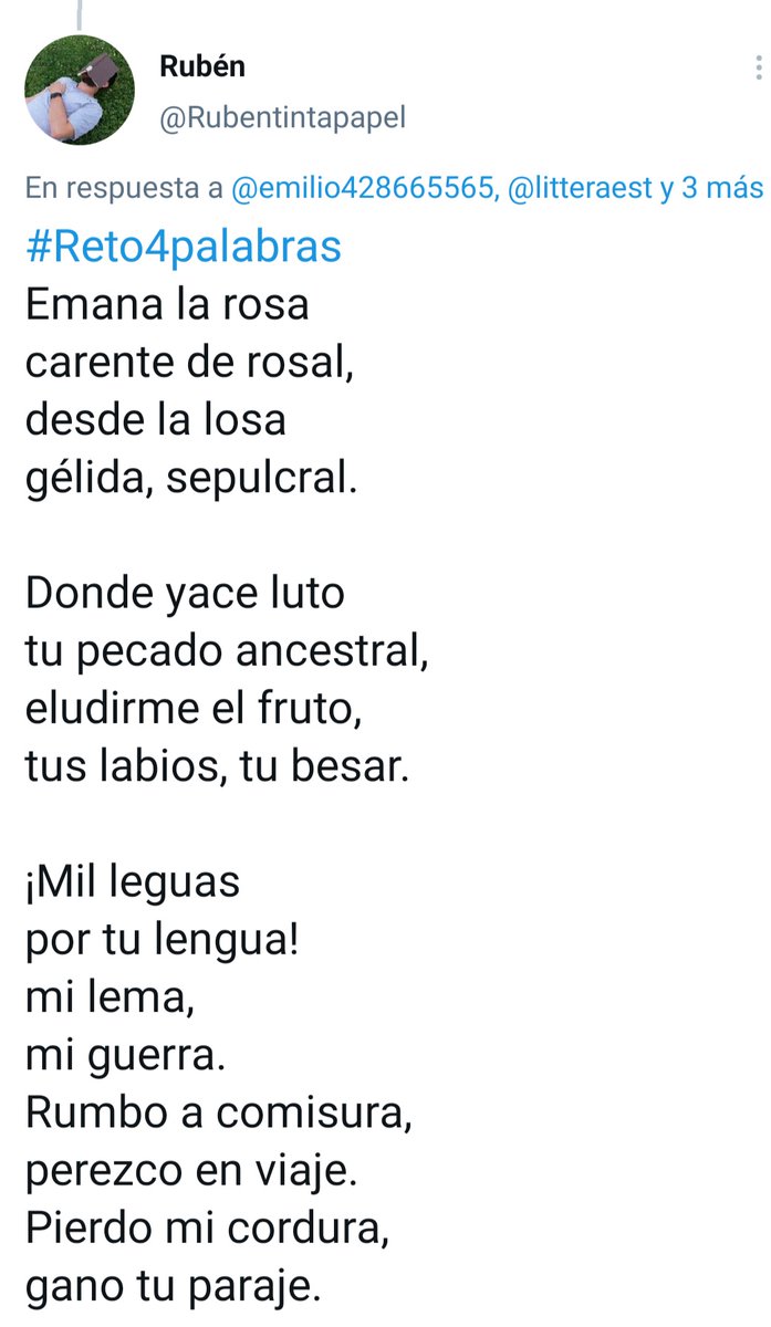 emilio_bravo__'s tweet photo. El jurado @litteraest @poleoymenta 
@eva_mercade @Cielina_ 
también ha elegido las siguientes
4 Lecturas Recomendadas
@EstherSinColero  @Una10588111 
@jacano56 @Rubentintapapel 
Sus textos 👇 https://t.co/wGI2Frc3Y0