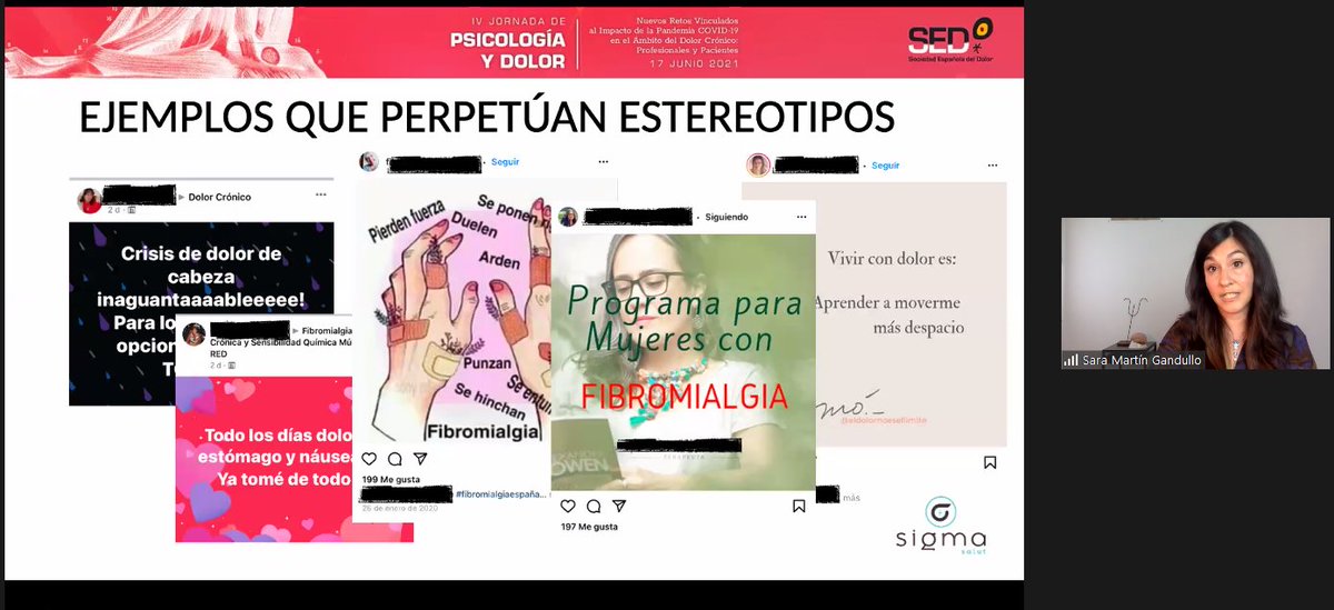 Sedolor's tweet photo. Una mirada a redes sociales y dolor crónico via @_SaraMartin_ de @SigmaSalut 
Las dos caras #pacientes y #dolor en #comunidad de la misma moneda 🤔
En #PsicologiayDolorGTSED21 https://t.co/1GqAVX98oy