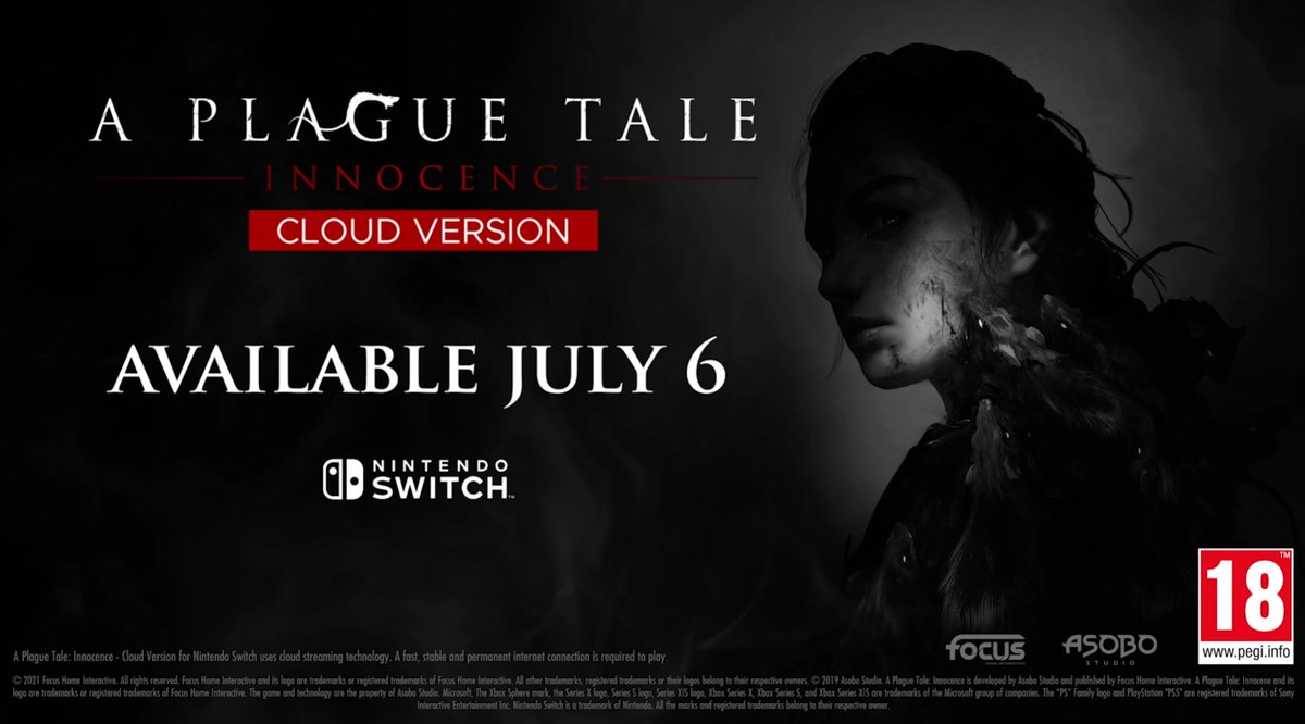 Ubitus assisted with Focus Home interactive to release 'A Plague Tale:  Innocence - Cloud Version' on Nintendo Switch™