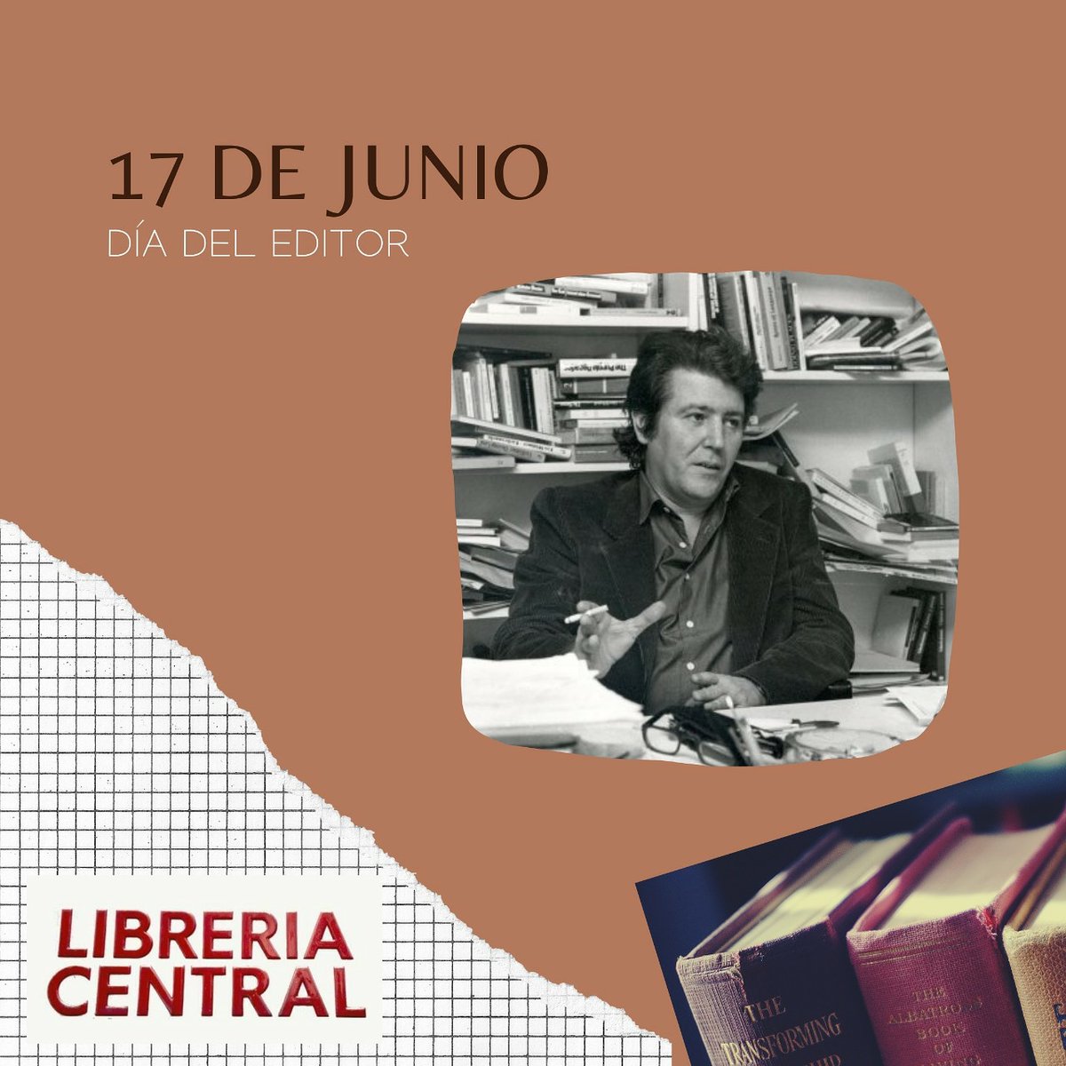libcentral_'s tweet image. ¡Feliz día, editores!

Hoy, 17 de junio, se celebra en Hispanoamérica el día del editor. Festejamos el oficio y labor de todos los editores y editoras.

Gracias por hacer posible nuestro contacto con los libros.

#libros #librerías #efemérides #diadeleditor #editores