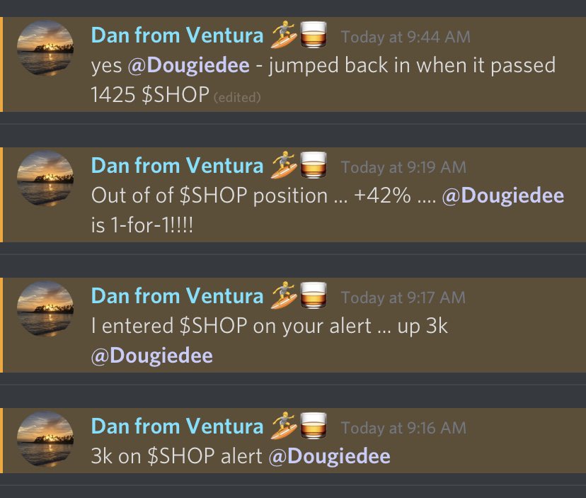 Dougie_dee's tweet photo. @tfinancialcloud Stays popping. Everyone eats. Dan was eating today https://t.co/8poU0WQhTo