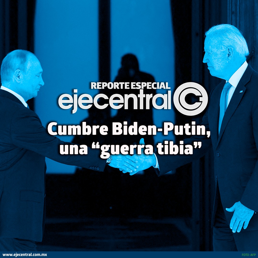 EjeCentral's tweet photo. #GuerraTibia | El esperado encuentro entre el presidente estadounidense #JoeBiden y su homólogo ruso #VladimirPutin transcurrió entre la frialdad y cortesía, pero no se dejaron de lado las advertencias sobre intervencionismo - @BrendaMireles https://t.co/AsdgDRyjXV https://t.co/OEL8ZVHRSa