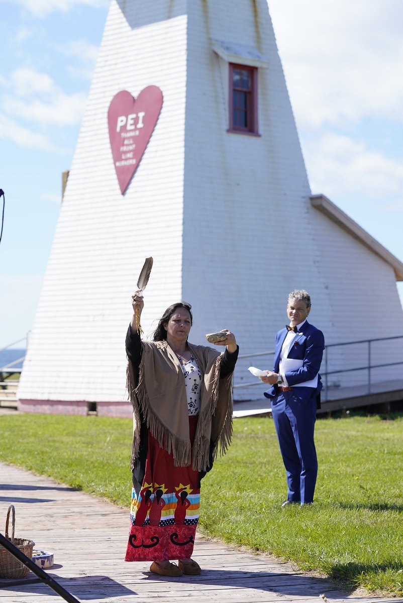 Julie Pellisier-Lush, Knowledge Keeper for @lnueypei and a Lennox Island First Nation Band Member welcomed attendees with an opening prayer and traditional song to bring joy and energy to the event!