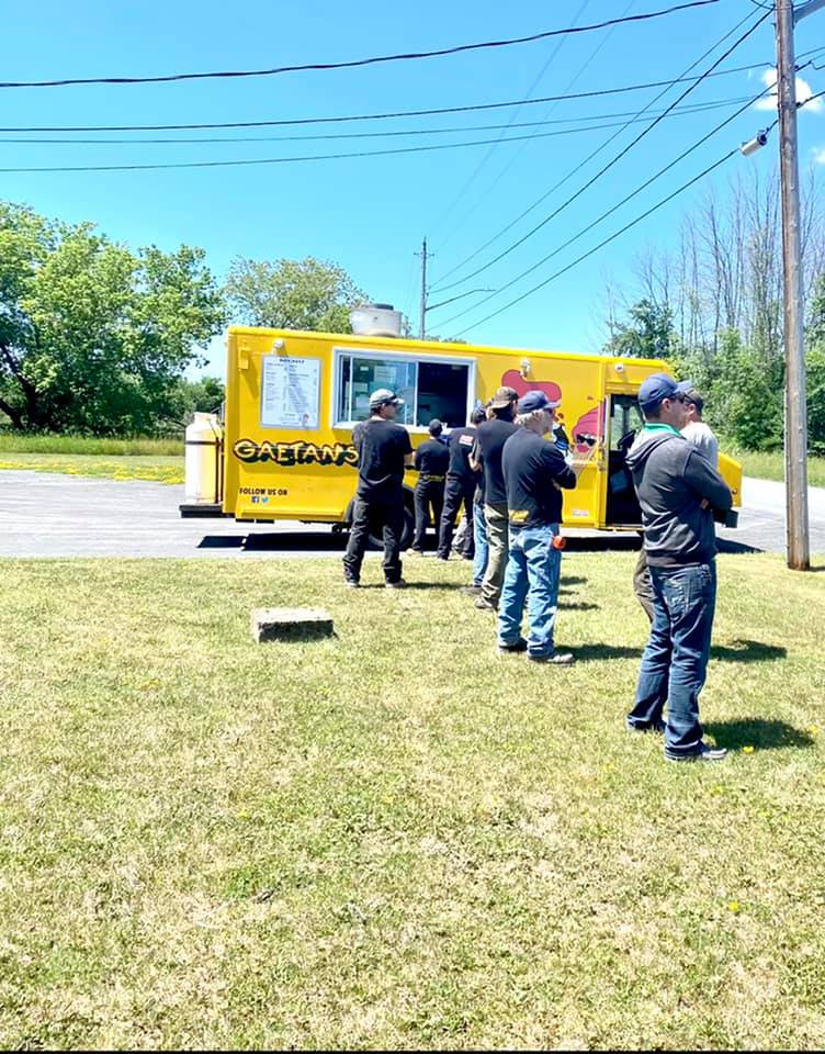 NVCOlsonfab's tweet photo. Yesterday at NVC Olsonfab we had Gaetan's Chip Stand chip truck stop by our shop for a lunch on us as a treat to all our hard-working employees and for all the fathers out there who go above and beyond! Tomorrow, they’re over at our Saunders Plant for @LadouceurLtd  &amp; @Olsonfab ! https://t.co/If8HzY18CW