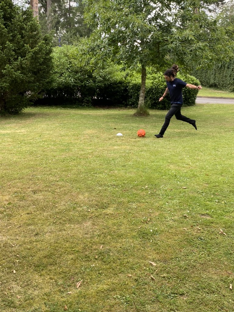 Great fun at Tubney today with our ‘Beat the Goalie’ competition. Our Director of Engineering Matt Martin in goal. Well done to Stephanos 👍 #EURO2020