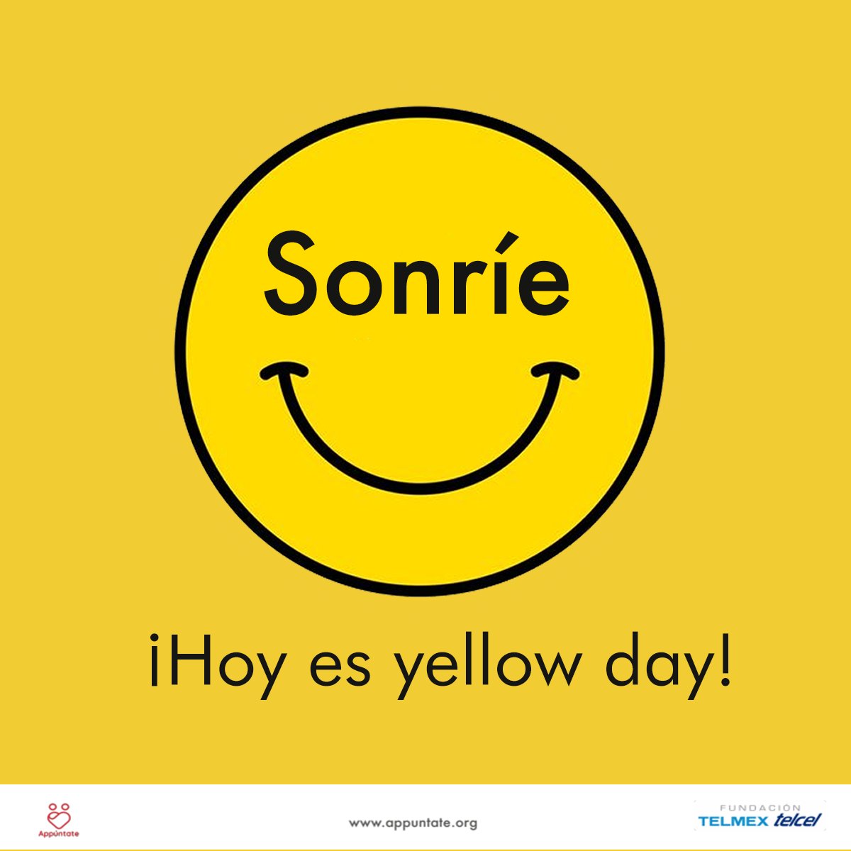 ¡Hoy es el día más feliz del año! Festejemos con una sonrisa 😄💛😄💛