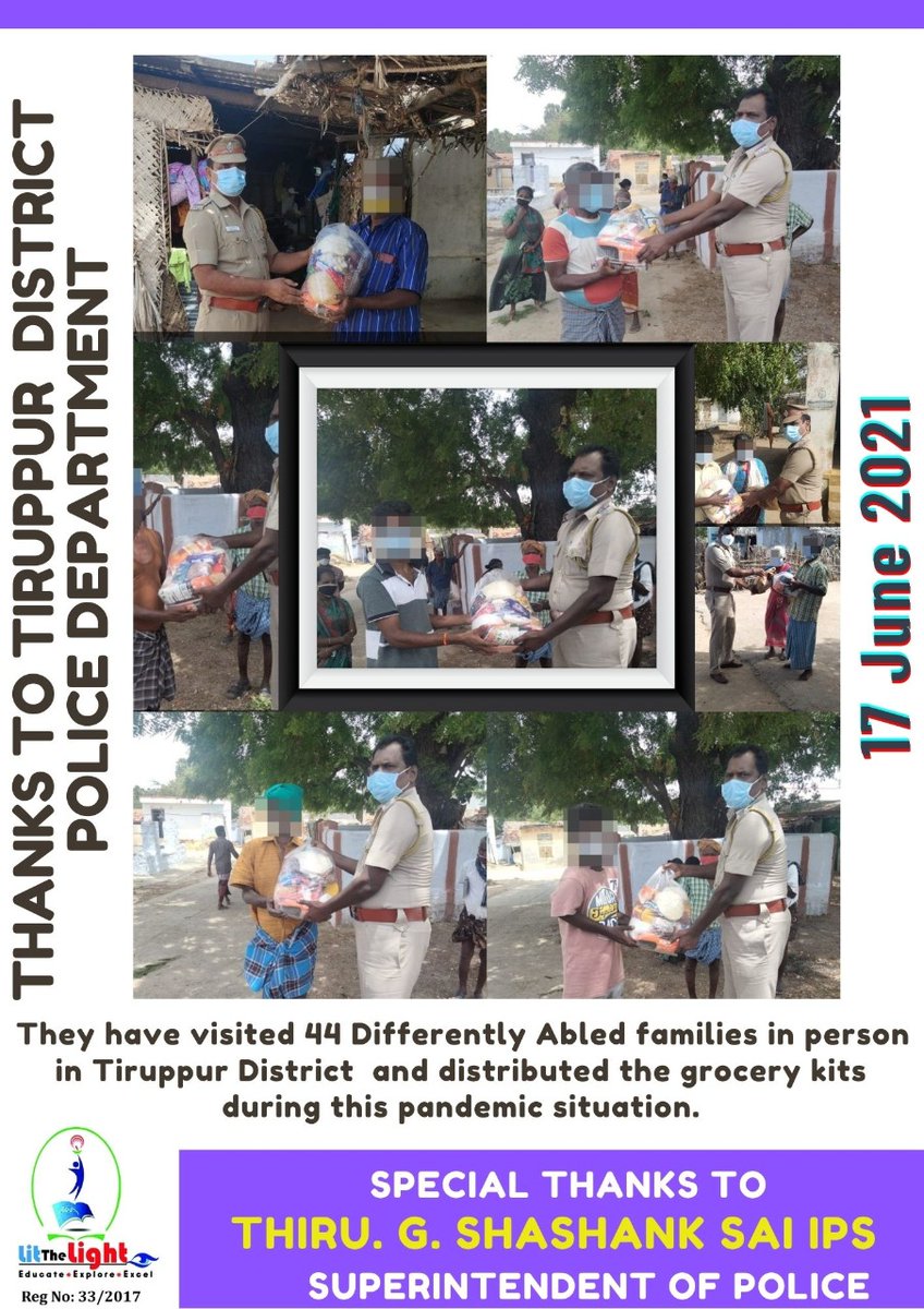 Barath_LTL's tweet photo. #Covidphase2 #groceries #support #For #Differentlyabled
@shashanksaiIPS Sir, Thank you so much for you and your team @tiruppursmc for the timely help during this Pandemic situation.🙏🙏🙏
@tnpoliceoffl @ipspolicetn
@ips_sudhakar @aravindhanIPS @VarunKumarIPSTN @sasimohan2 https://t.co/QhXWpNsRXY