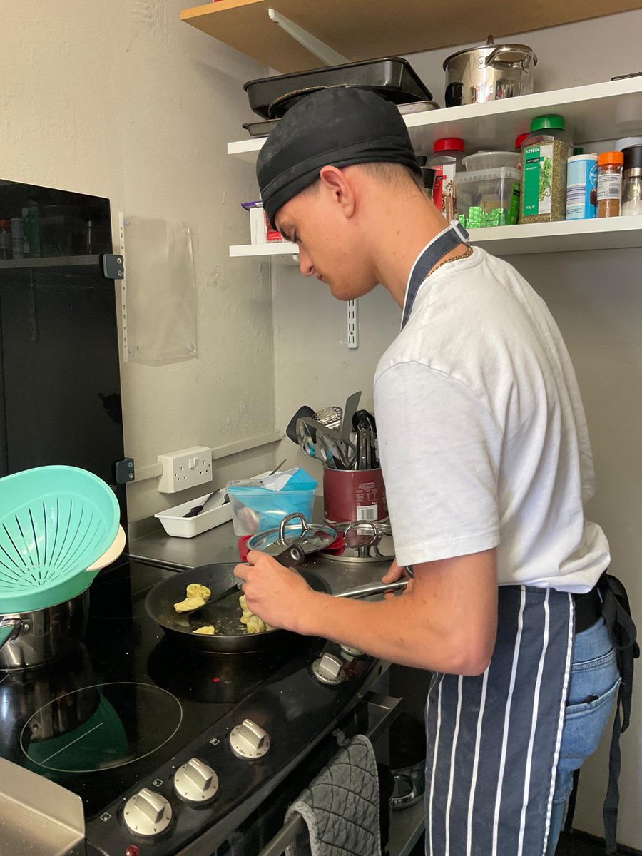 SandProjectLtd's tweet photo. Just look what we’ve been doing! 👀
A massive team experiment in pasta making. 💪
Matthew & Jodie were making & rolling the dough, Martikia did the filling, Kelvin the shaping & cooking the tortellini. Doesn’t it look tasty! 😍
#pastamaking #freshpasta #sendstudents #send https://t.co/c4MrBqjV5U