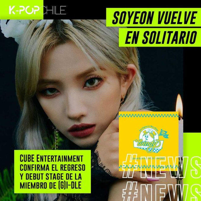 kpopchileof's tweet photo. 👉 ¡Soyeon de (G)-IDLE regresa y hará su debut stage! Lee la nota en https://t.co/VLaQ2K6myy https://t.co/oL9QSU5PTa