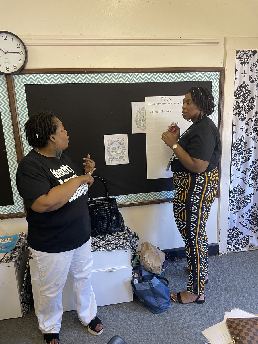 GCS_SEL_Office's tweet photo. Creating shared agreements is not a one and done!!! Today we collaborated and turned what we want to see, hear, and feel within our team to actionable statements. #sharedagreements #selretreat https://t.co/Oav9HylURi