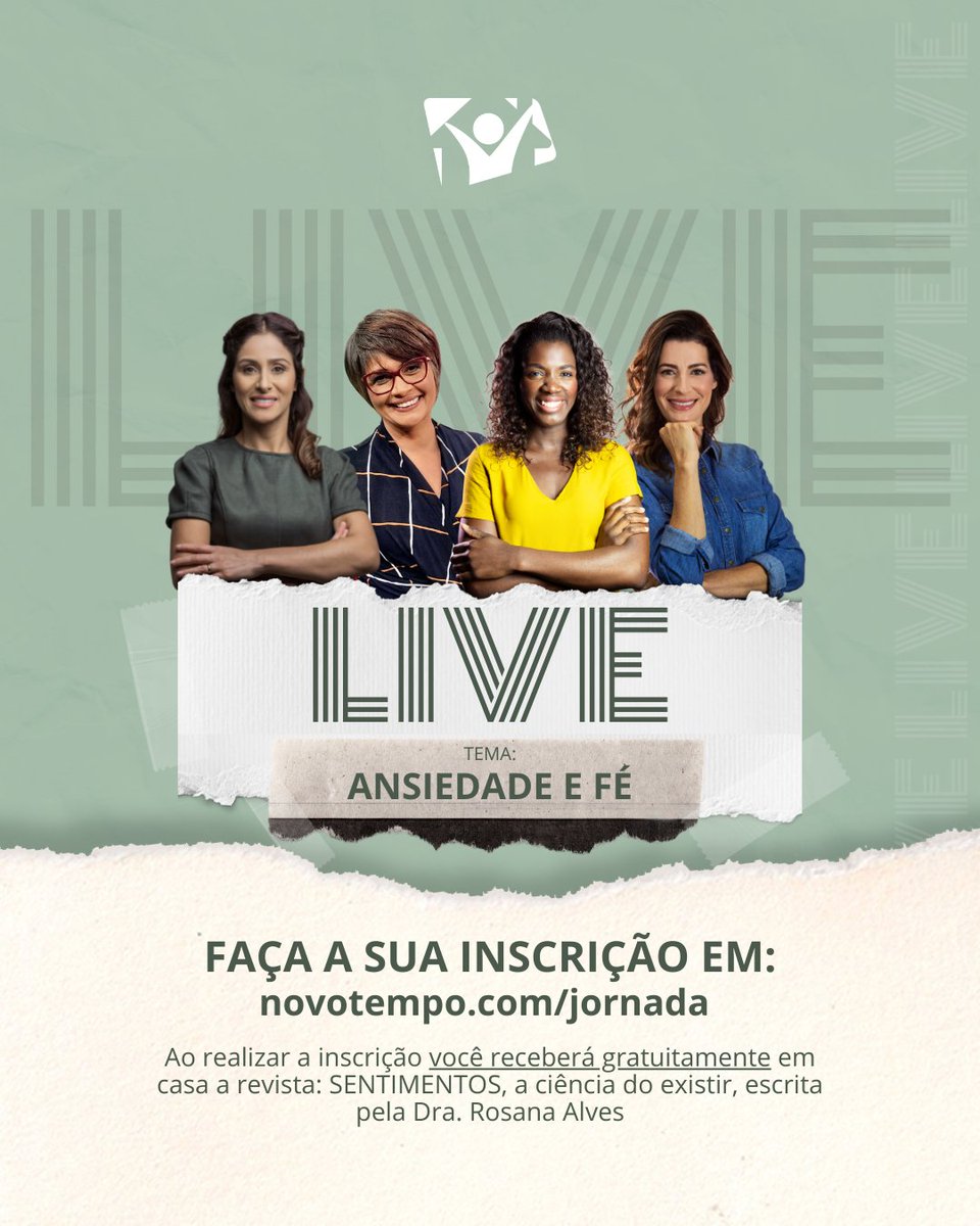 Você tem se sentido ansioso ou pra baixo? Então a gente quer te ajudar! Por isso, criamos uma jornada especial para você onde estaremos conversando sobre emoções e sentimentos. Se inscreva: novotempo.com/jornada