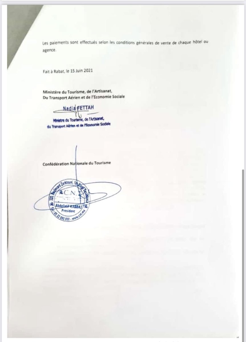 Hatimuuus's tweet photo. c’est confirmé par ce document signé par la ministre du tourisme…les MRE auront droit à 30% de réduction dans les hôtels et leur enfants de moins de 12ans seront hébergés gratuitement. chers MRE bsa7tkoum, 7na lli wlad l9…  on les laisse nous traiter de cette manière…. https://t.co/2TI9H7Cy29