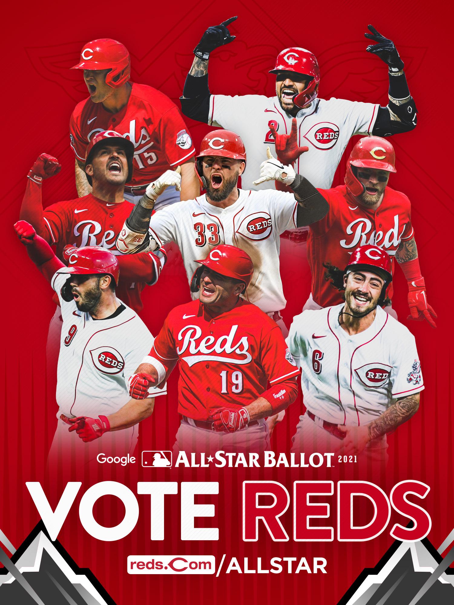 Cincinnati Reds on X: The Reds are 🔥 ℍ𝕆𝕋! 🔥 #VoteReds 5x each