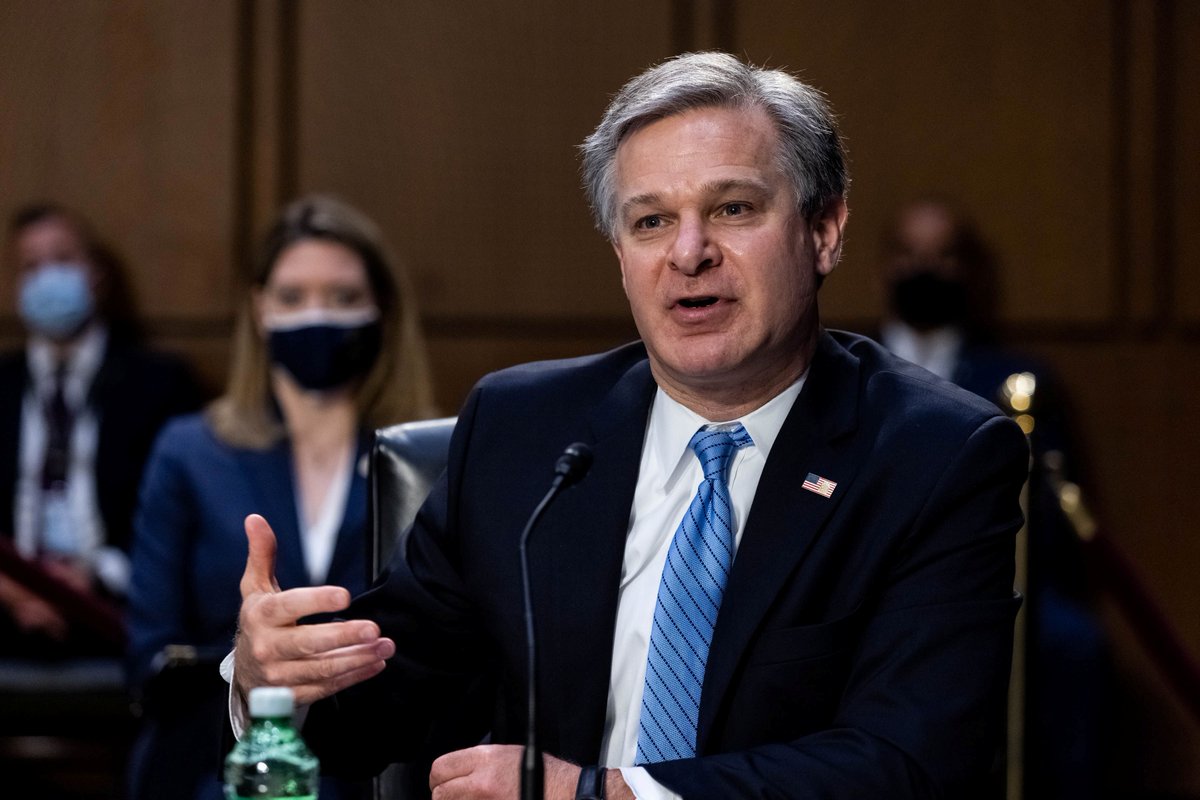 SDCCOE's tweet image. FBI Dir. Christopher Wray told the WSJ the agency is investigating about 100 types of ransomware, many trace back to actors in Russia. Wray says each of the #malicioussoftware variants are responsible for multiple US #ransomware attacks. buff.ly/3yXhXVP #cyberattack