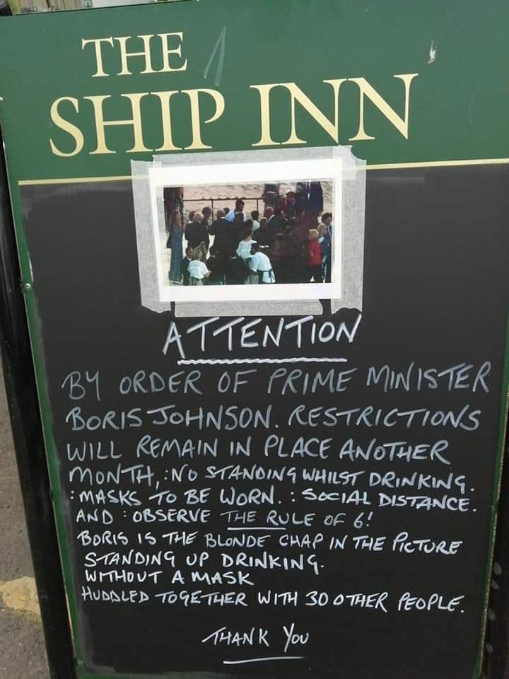 The Ship Inn tells it like it is.
#EnoughIsEnough