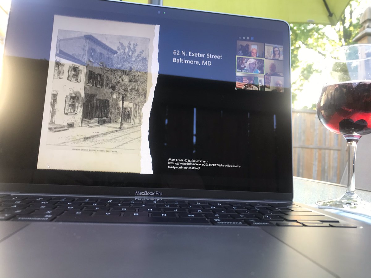 CWBreakfastClub's tweet photo. So  awesome to be on this lecture tonight aboot John Wilkes Booth &amp; his sister Asia by @LisaSamia. Being as we are both #Boothies, this is the perfect lecture for us &amp; Lisa is so knowledgable on the topic. #CivilWar https://t.co/GWD1mbvn5g