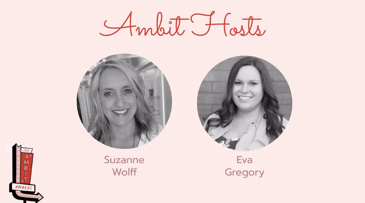 kcdma's tweet photo. Meet our fabulous hosts for the evening, Eva Gregory and Suzanne Wolff! #AMBITS https://t.co/yuhYCLmFuI
