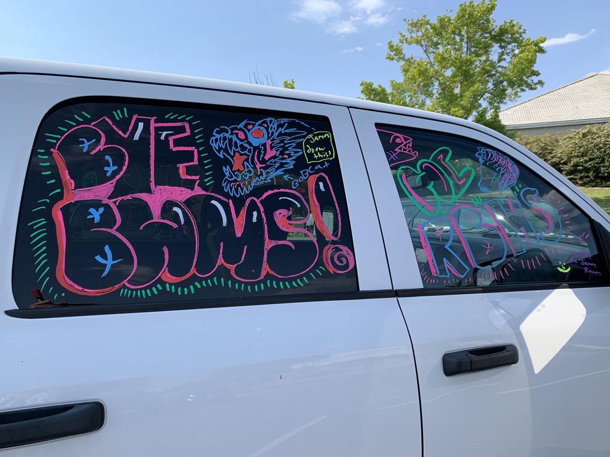 1st BHMS car decorating event.  Fun, music, Kona Ice, and spectacularly decorated cars! Loving the creativity of our Bobcats! #BobcatPRIDE #makingthemostoftheyear! ❤️🐾🖤