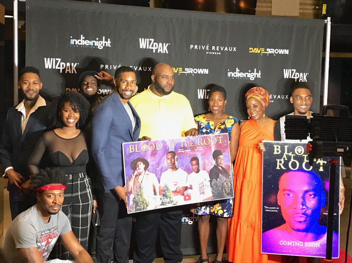 We’d like to congratulate our very own <a href="/alovelacejr/">AJ Lovelace</a> &amp; <a href="/ItsLaDarrion/">LaDarrion Williams</a> (&amp; cast) on the premiere of their film #BloodattheRoot available here: tinyurl.com/Batramz &amp; YouTube!
