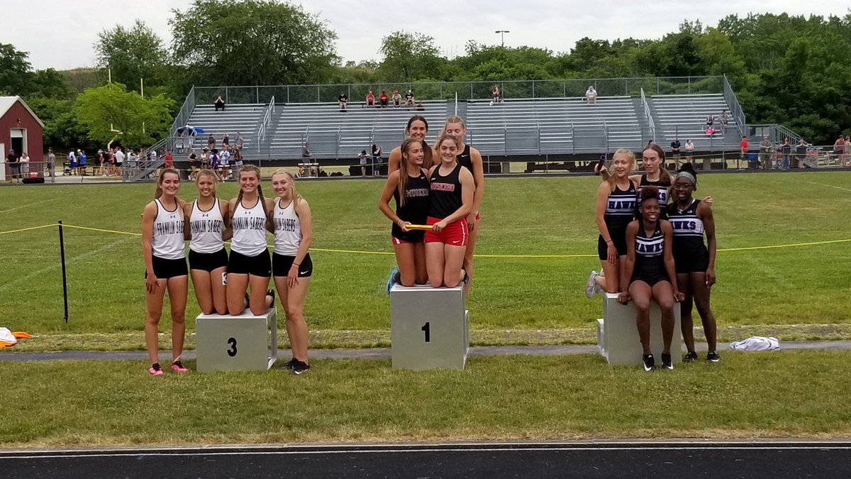 franklingirlstf's tweet image. The girls 4 by 200 meter relay is heading to state!! @bree_barto13 @drupanda52 @Haley1Ring @parkersep13
