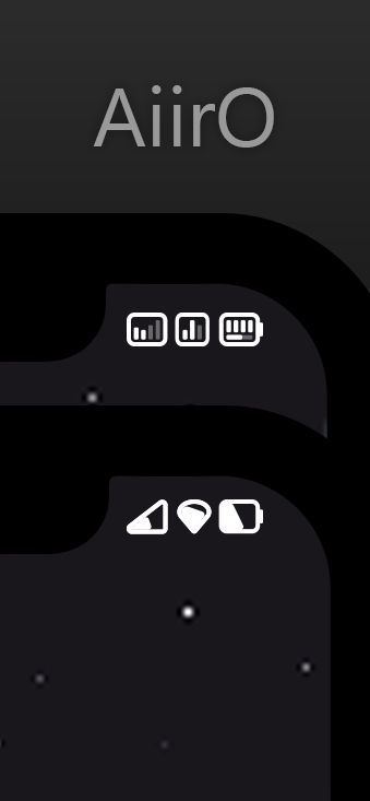 AiirO has been updated to 1.5! these 2 new styles + one which was added but wasnt properly imported called "Bubbles"! 3 new styles!

Get it on the packix repo for $1.00 (10% off if you own any of my paid themes!!) 
repo.packix.com/package/com.ai…